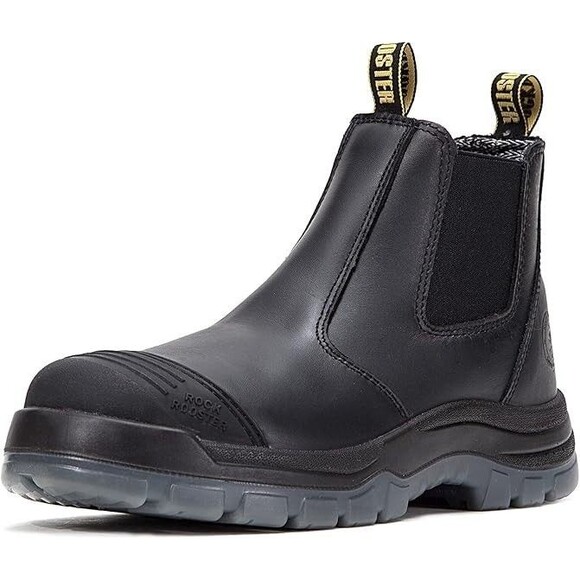 Rockrooster Work Boots 6 In Steel Toe, Men's US:12 Wide [will fit 11.5] READ Des - Picture 1 of 10